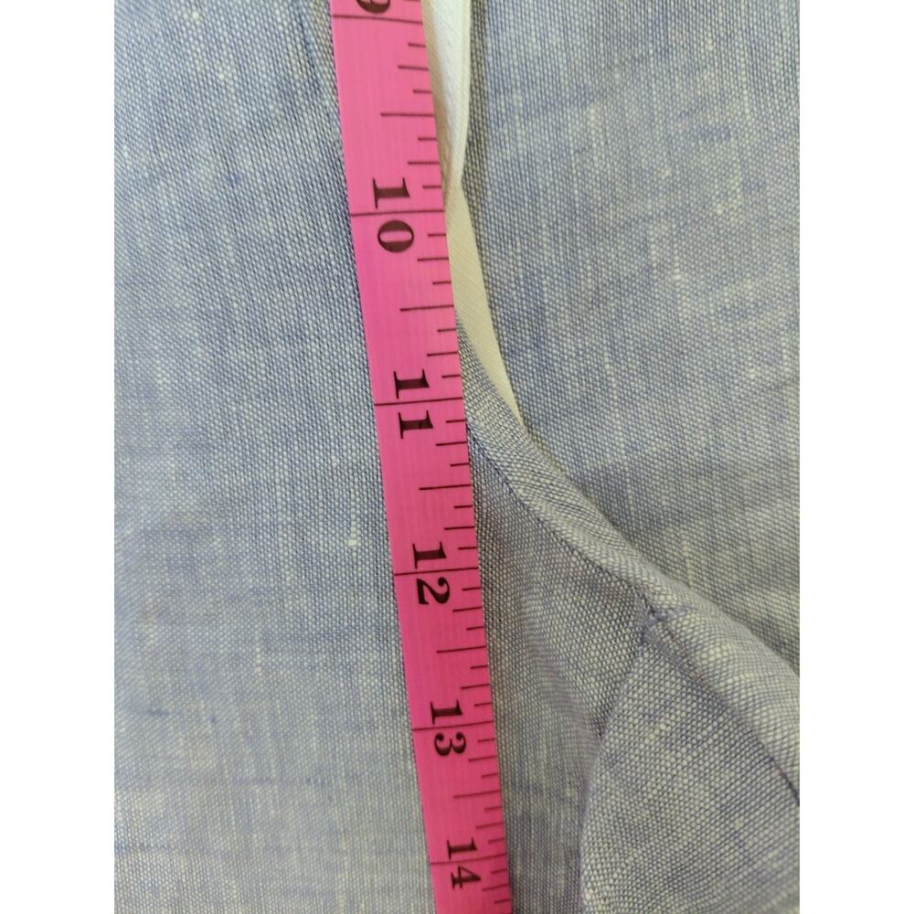 LINTICO NWT Light Blue 100% Europ Linen Wide Leg Drawstring Pants Size XL Luxury - Picture 12 of 15
